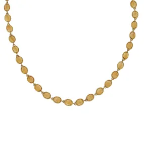 Sabel Collection Yellow Gold Citrine Necklace