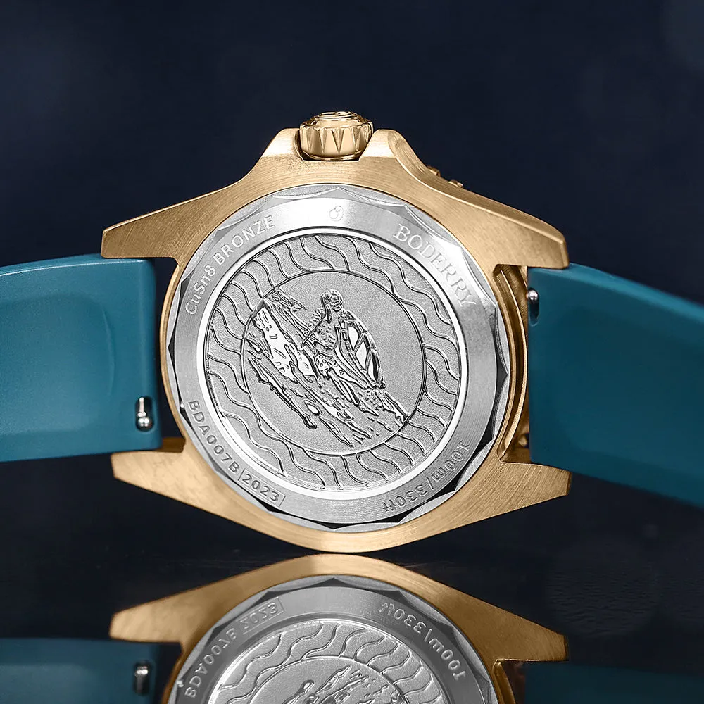 SEATURTLE.OCEAN(BRONZE) - Automatic Bronze Diver Watch | Sea Blue