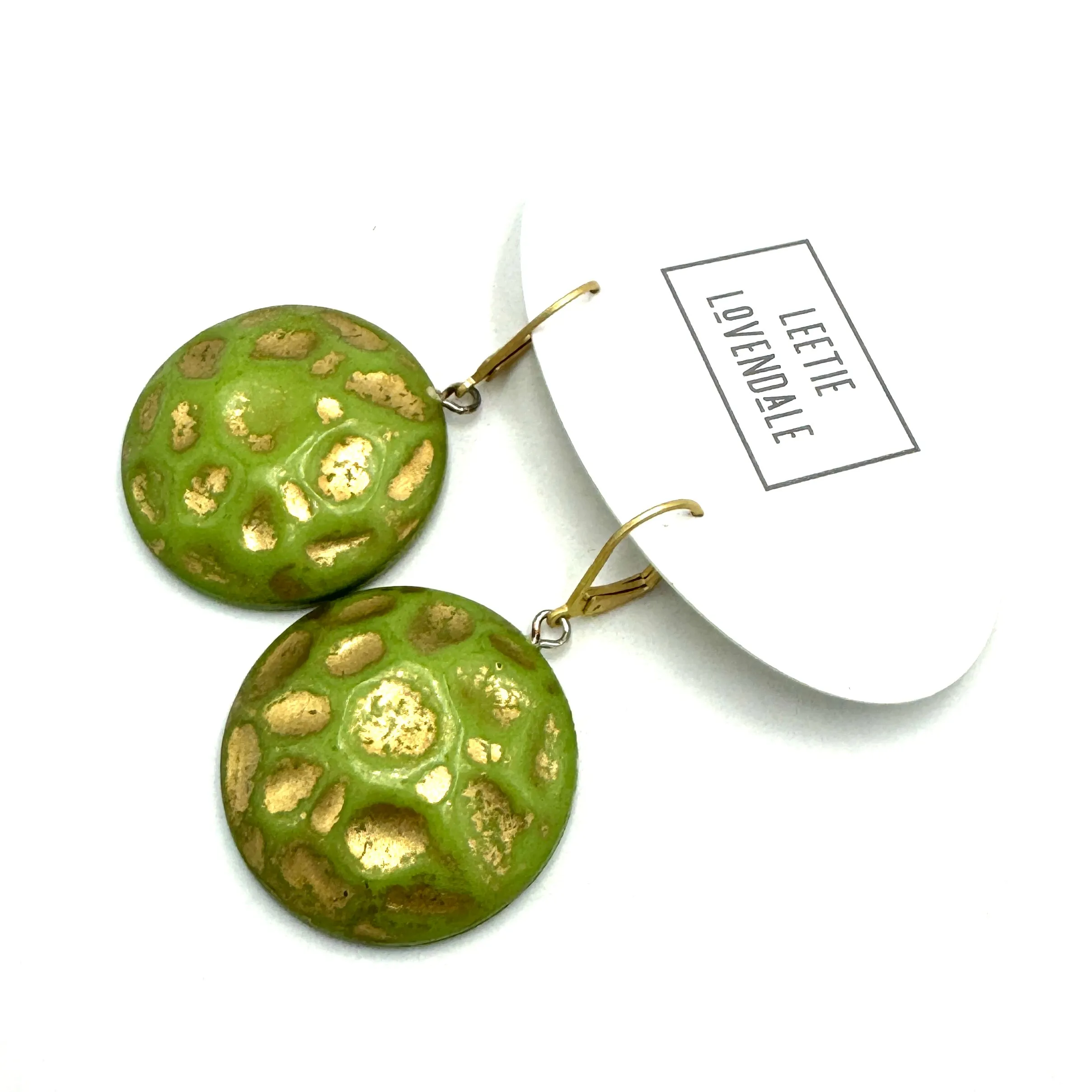 Shabby Moon Rock Retro Earrings