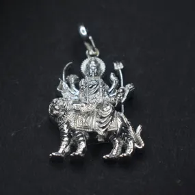 Shine Bright with the Divine: Pure Silver Maa Durga Locket