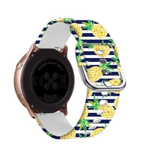 Silicone Pattern Watch Straps compatible with the Lacoste 22mm Range