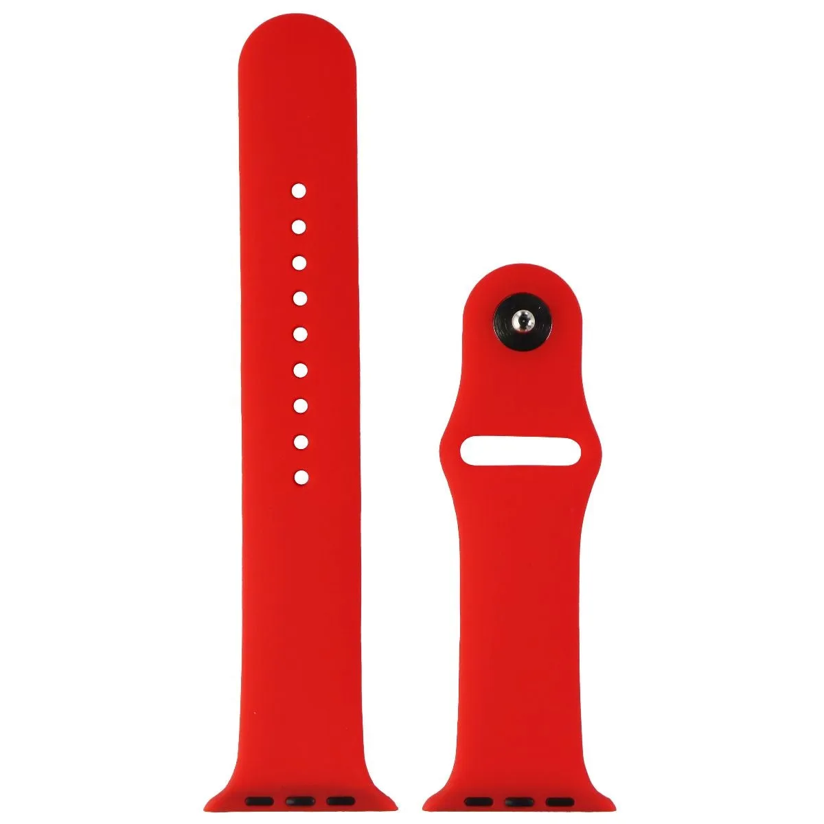 Silicone Watch Band for Apple Watch 42/44/45mm Cases - Red - Large