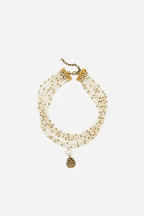 Sita Nevado Gela Multi-Layer Pearl Necklace