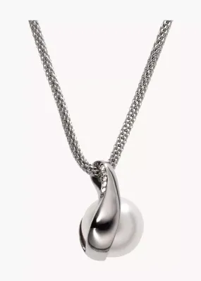 SKAGEN JEWELLERY AGNETHE SILVER PEARL PENDANT NECKLACE SKJ0089040