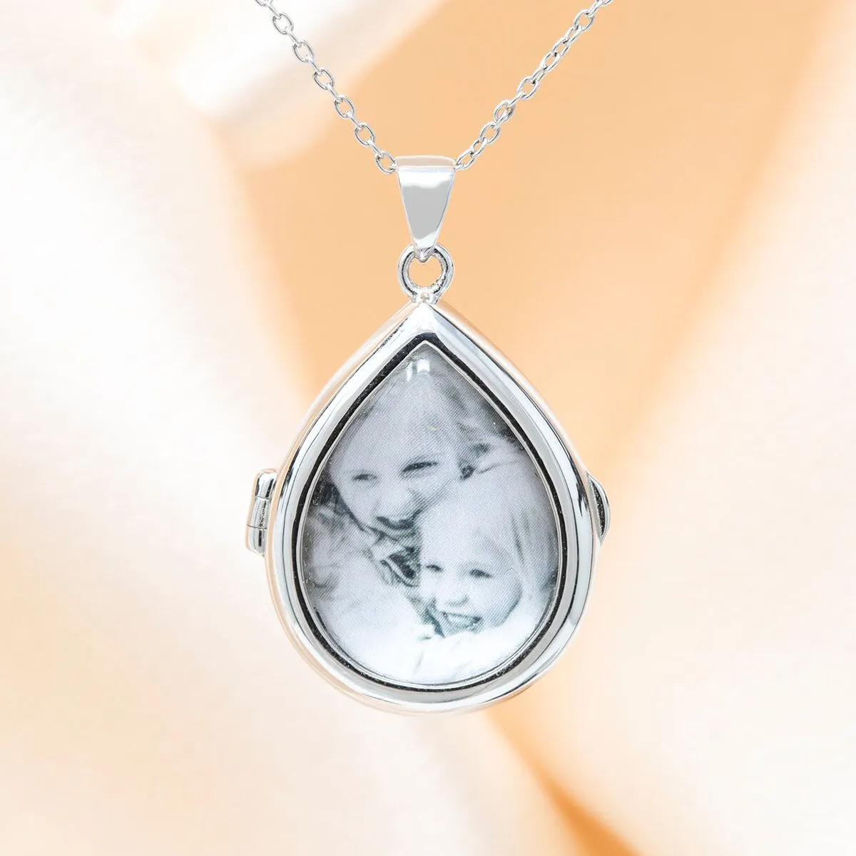 Sky Glass Locket Necklace