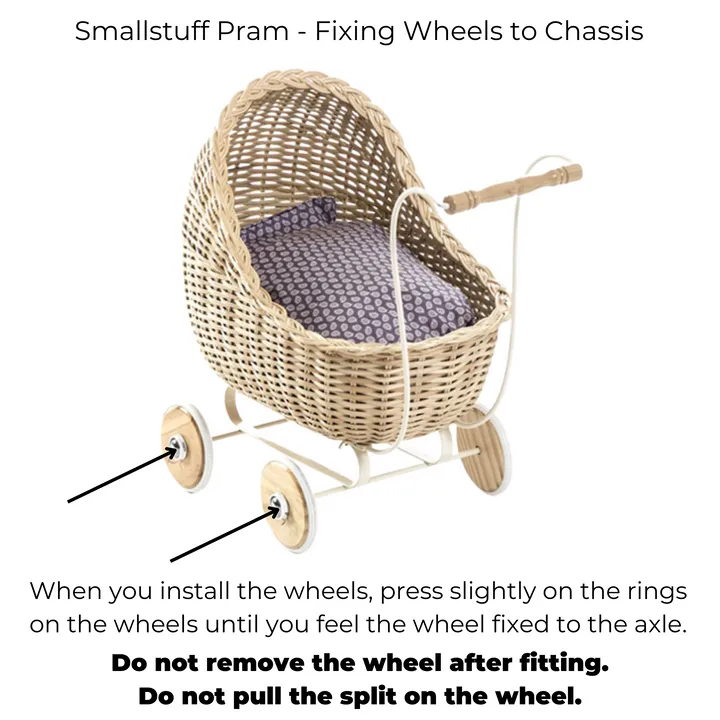 SmallStuff Wicker Stroller - Nature