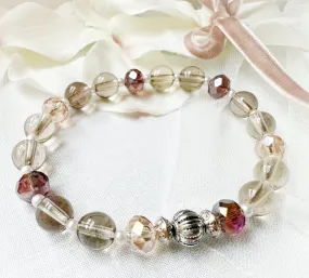 Smoky Pink Bracelet by Gill at Carson & Co – Handmade Elegance from Essex, CT