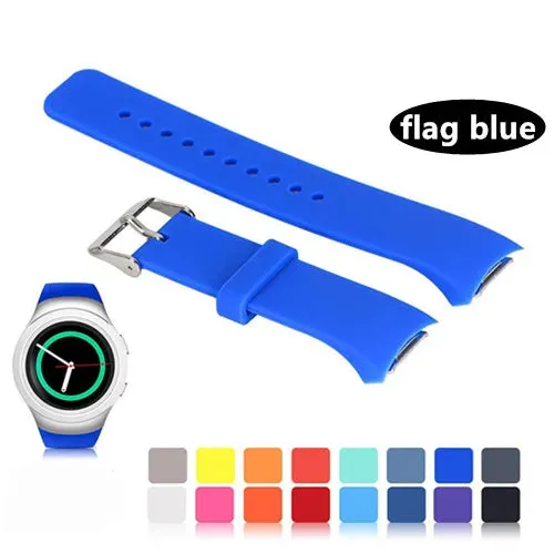 Sport Strap For Samsung Galaxy Gear S2 R720 R730 Smart Watch Band Silicone wristband bracelet correa watchband S 2 accessories