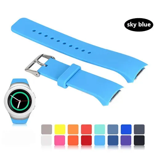 Sport Strap For Samsung Galaxy Gear S2 R720 R730 Smart Watch Band Silicone wristband bracelet correa watchband S 2 accessories