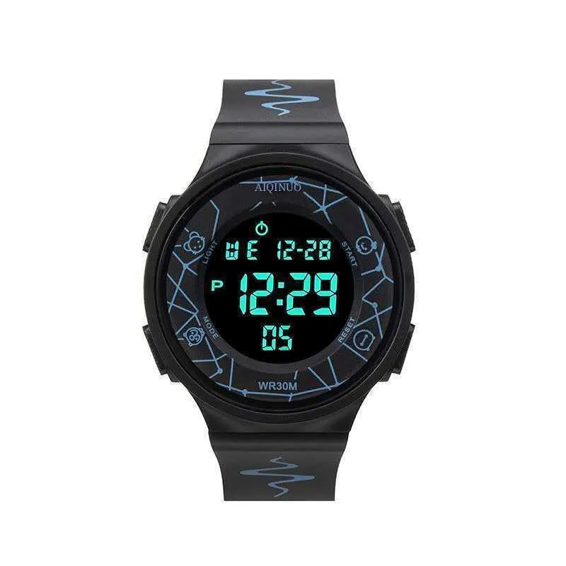 Sports Electronic Watch Youth Adult Watch Boy Luminous Middle School Student Couple Men and Women Watch