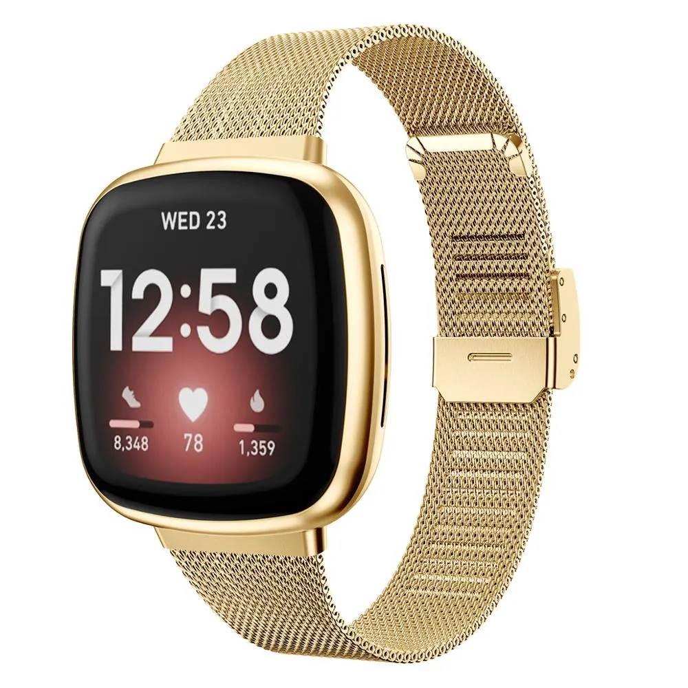 Strap For Fitbit Versa 3/Sense Luxury Milan Bracelet Strap For Fitbit Versa3 Classic Milan Fashion Strap Wristbands Accessory