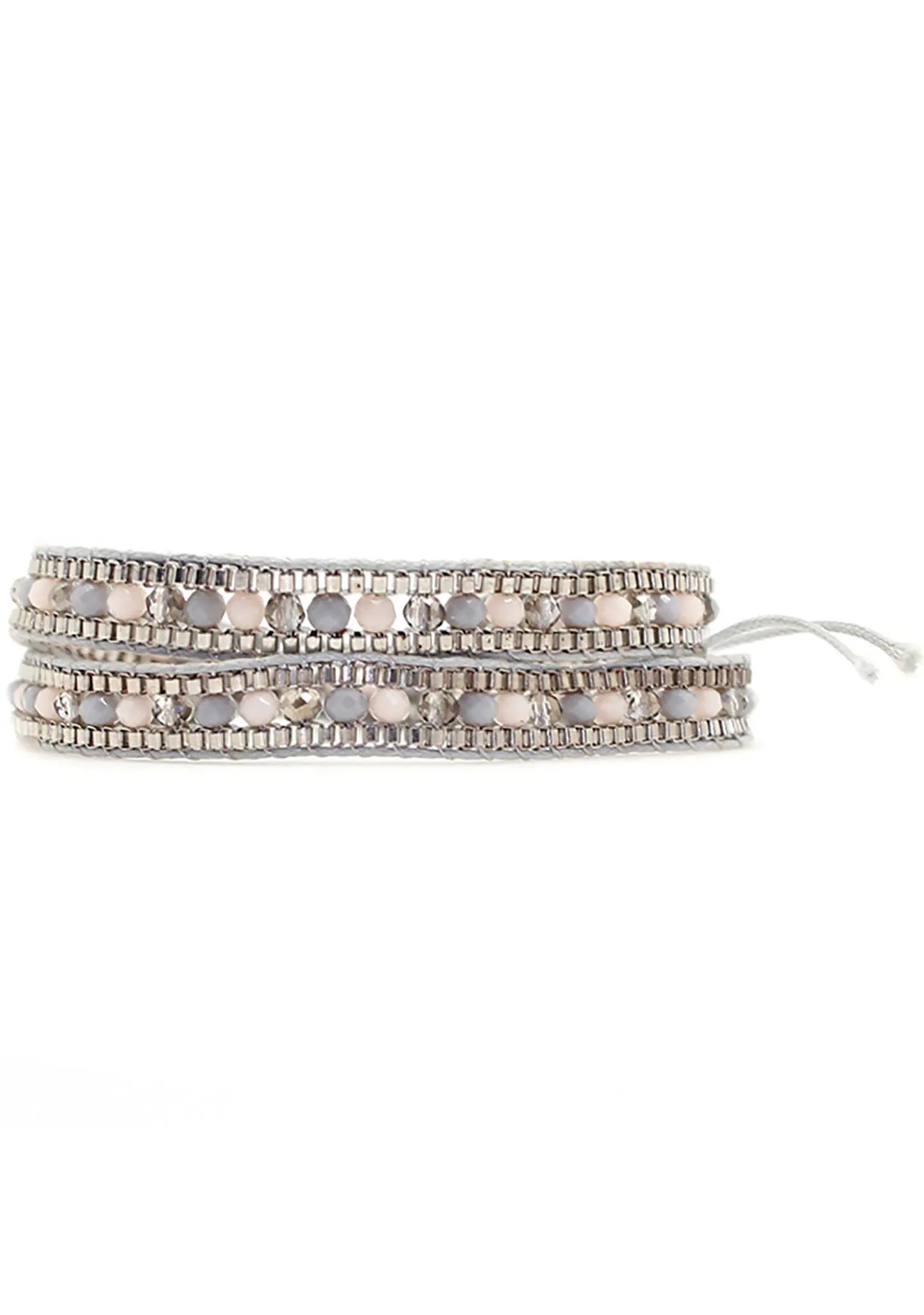 Stratus Beaded Double Wrap Bracelet