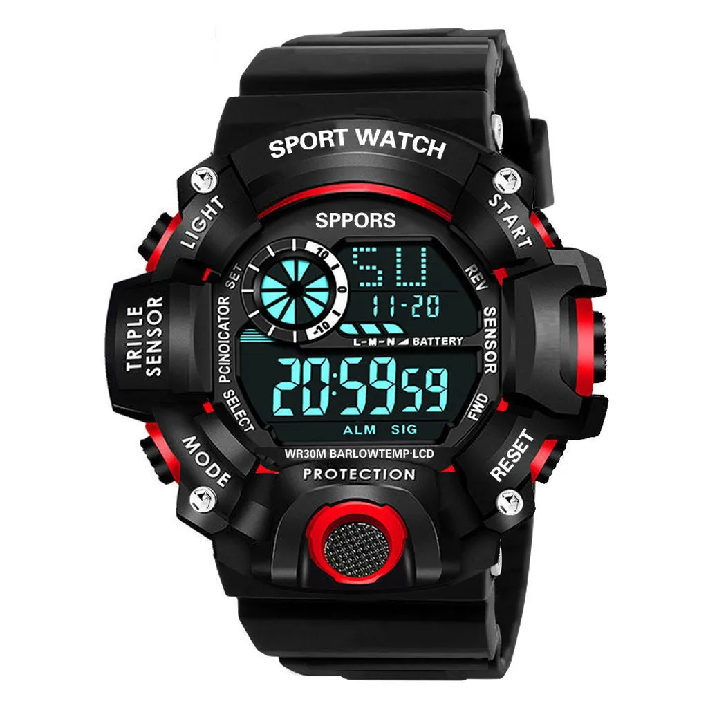 Student Watch Men's Electronic Sports Waterproof Watch Men's Led Children's Outdoor Men's Table