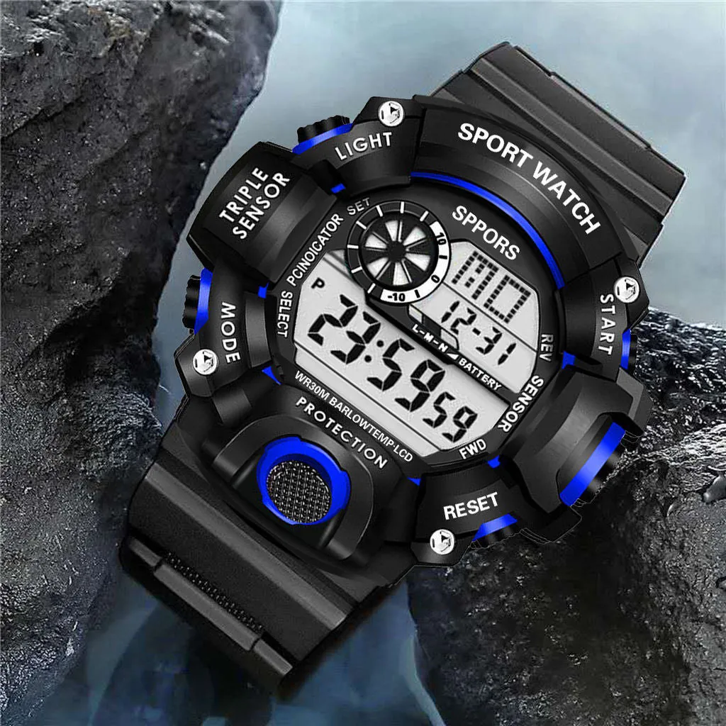 Student Watch Men's Electronic Sports Waterproof Watch Men's Led Children's Outdoor Men's Table