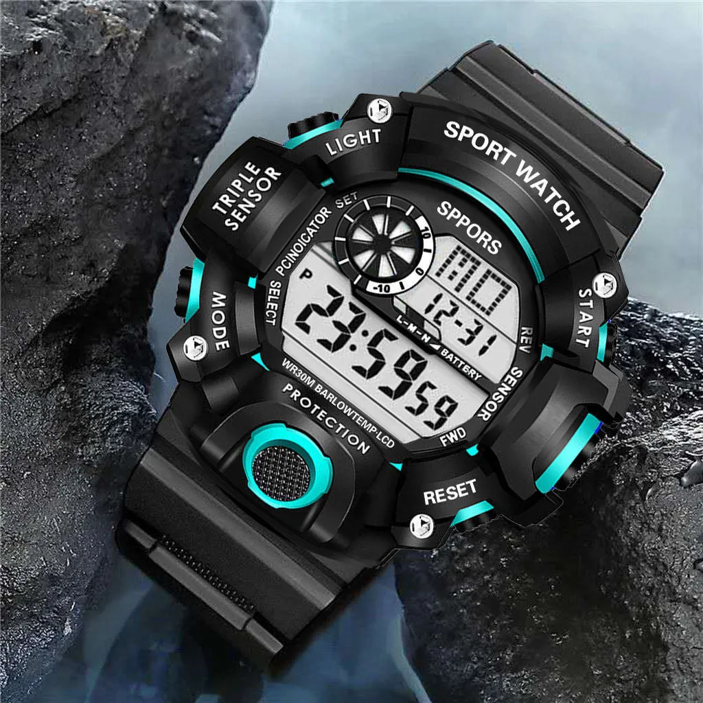 Student Watch Men's Electronic Sports Waterproof Watch Men's Led Children's Outdoor Men's Table