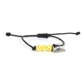 Sun Yellow Vegan Leather Pipeline Bracelet