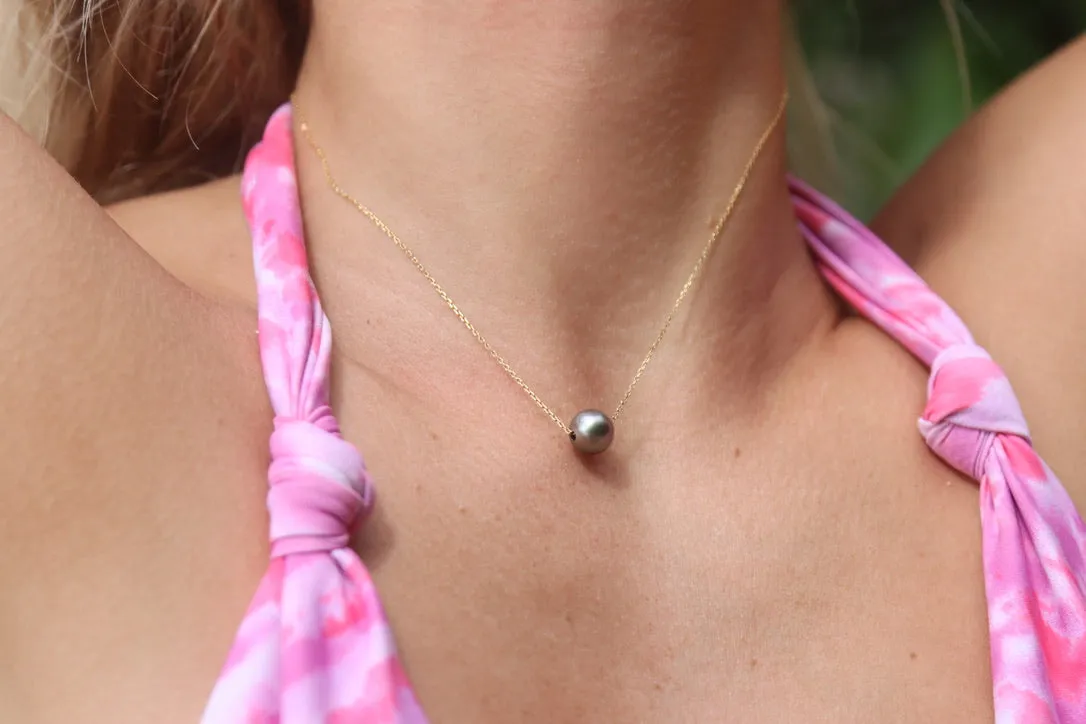 Tahitian Pearl Float Necklace