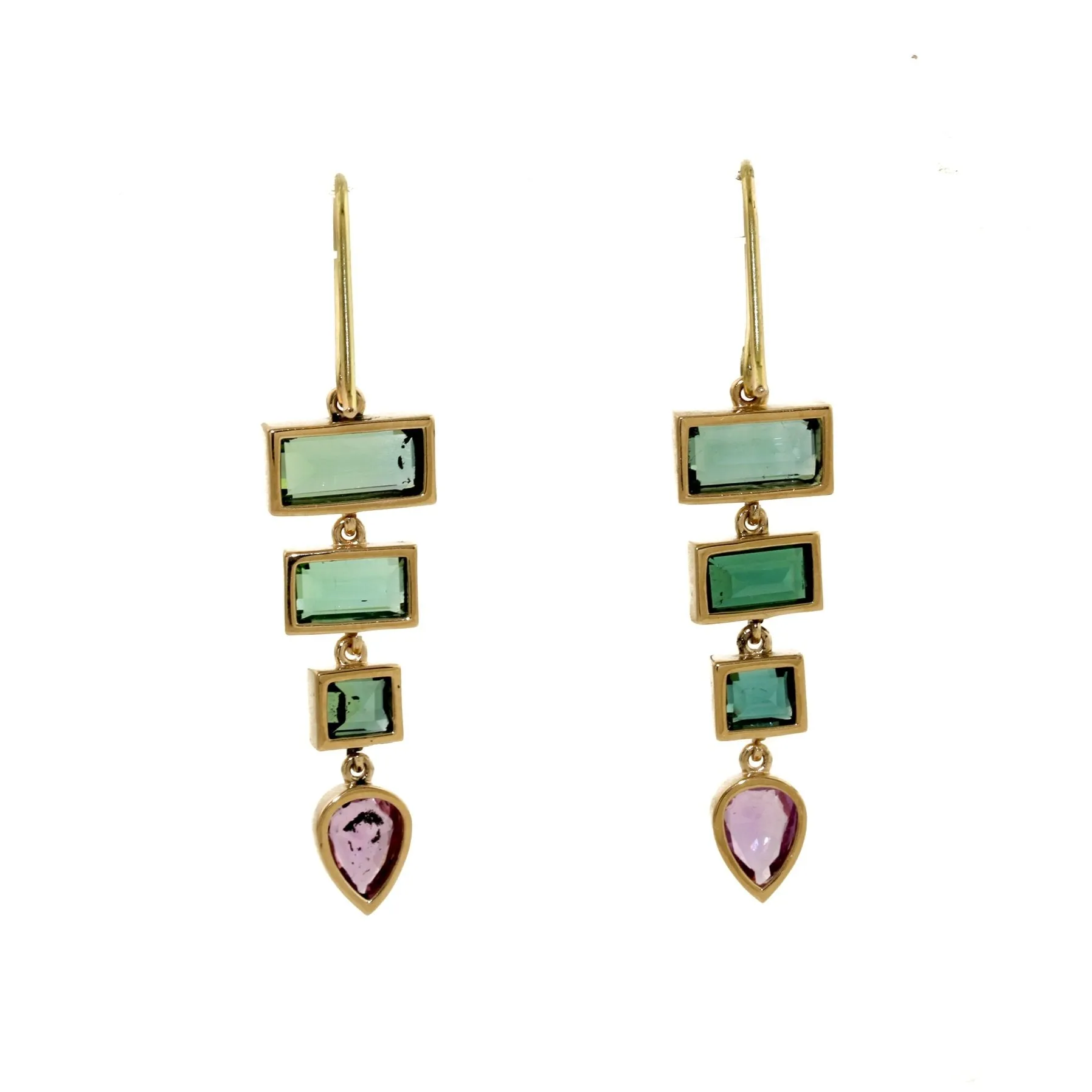 Teresa Sapphire x Tourmaline Earrings