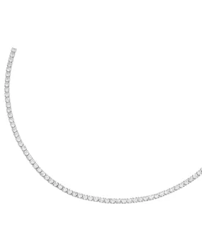 Thin Tennis Choker Silver One Size | Silver