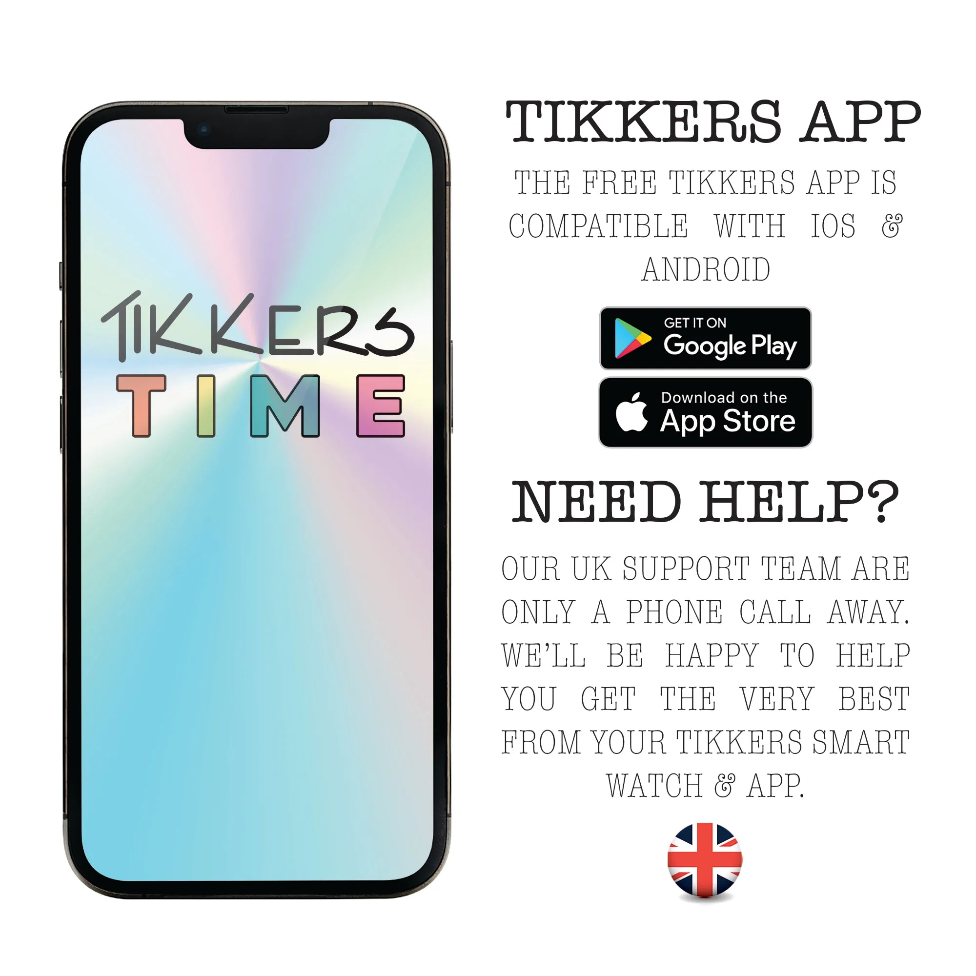 Tikkers Series 34 Navy Strap Smart Watch