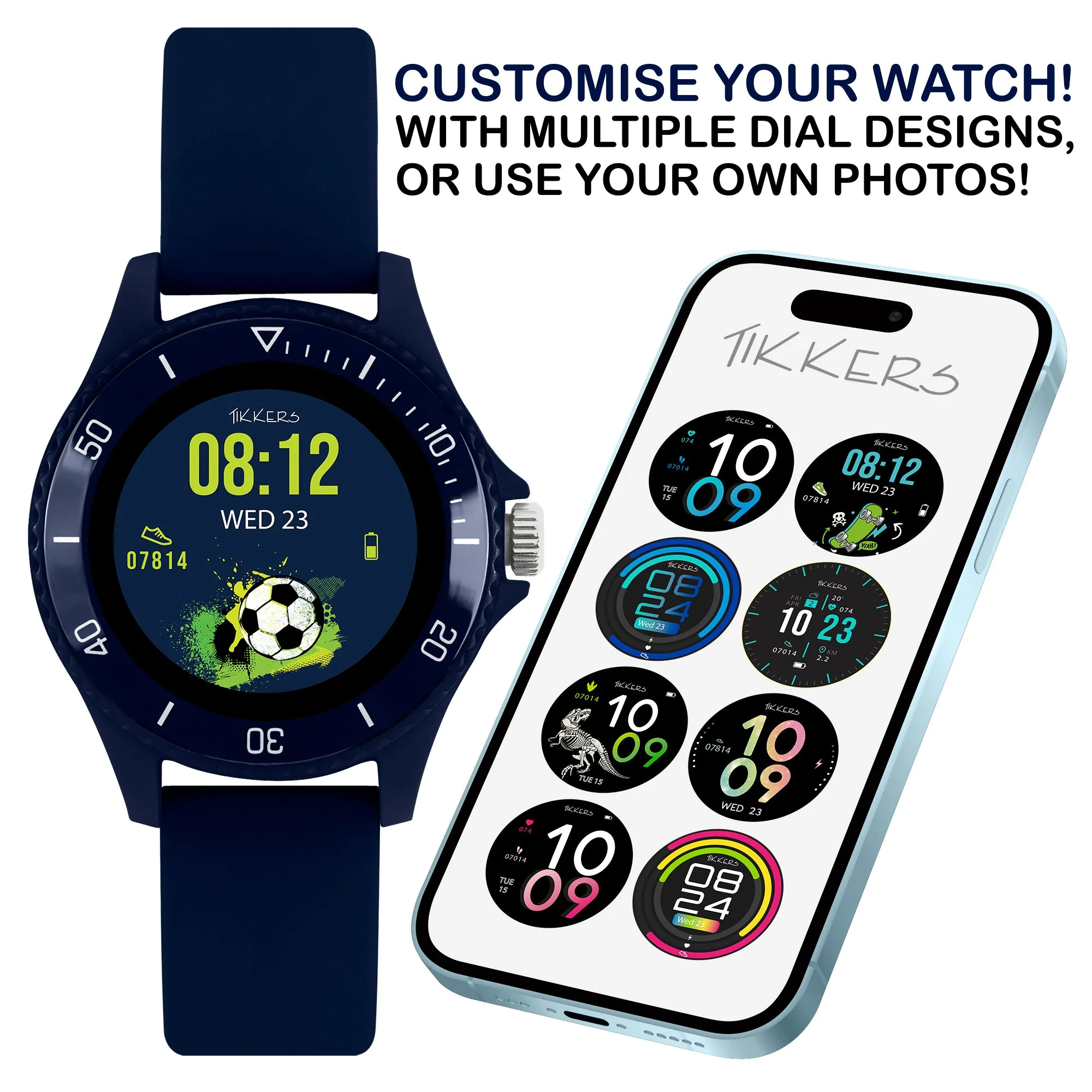 Tikkers Series 34 Navy Strap Smart Watch