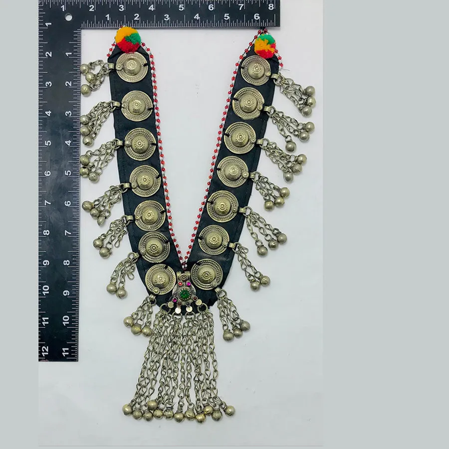 Tribal Gypsy Long Bells Nomadic Necklace