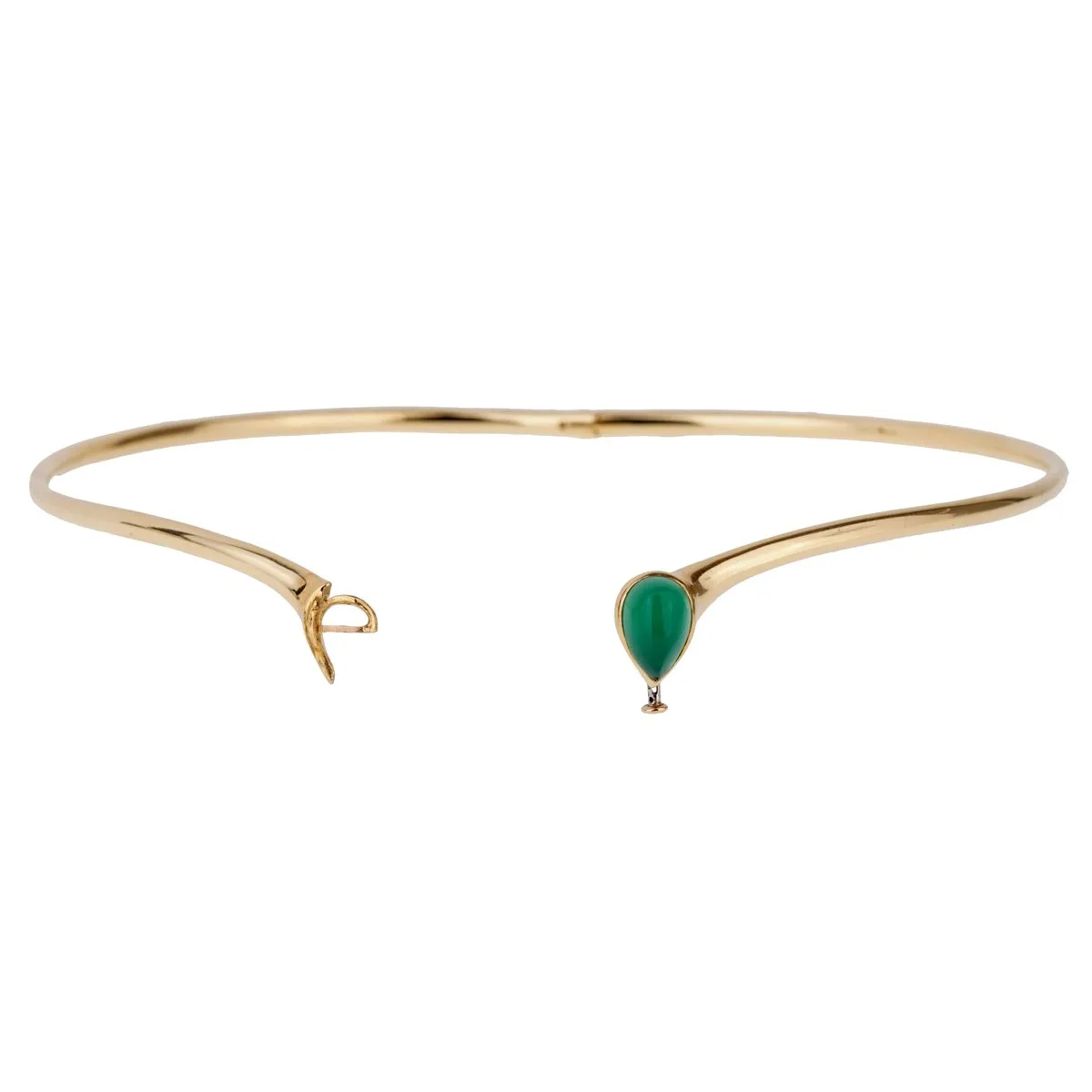 Van Cleef & Arpels Chrysoprase Gold Choker Necklace