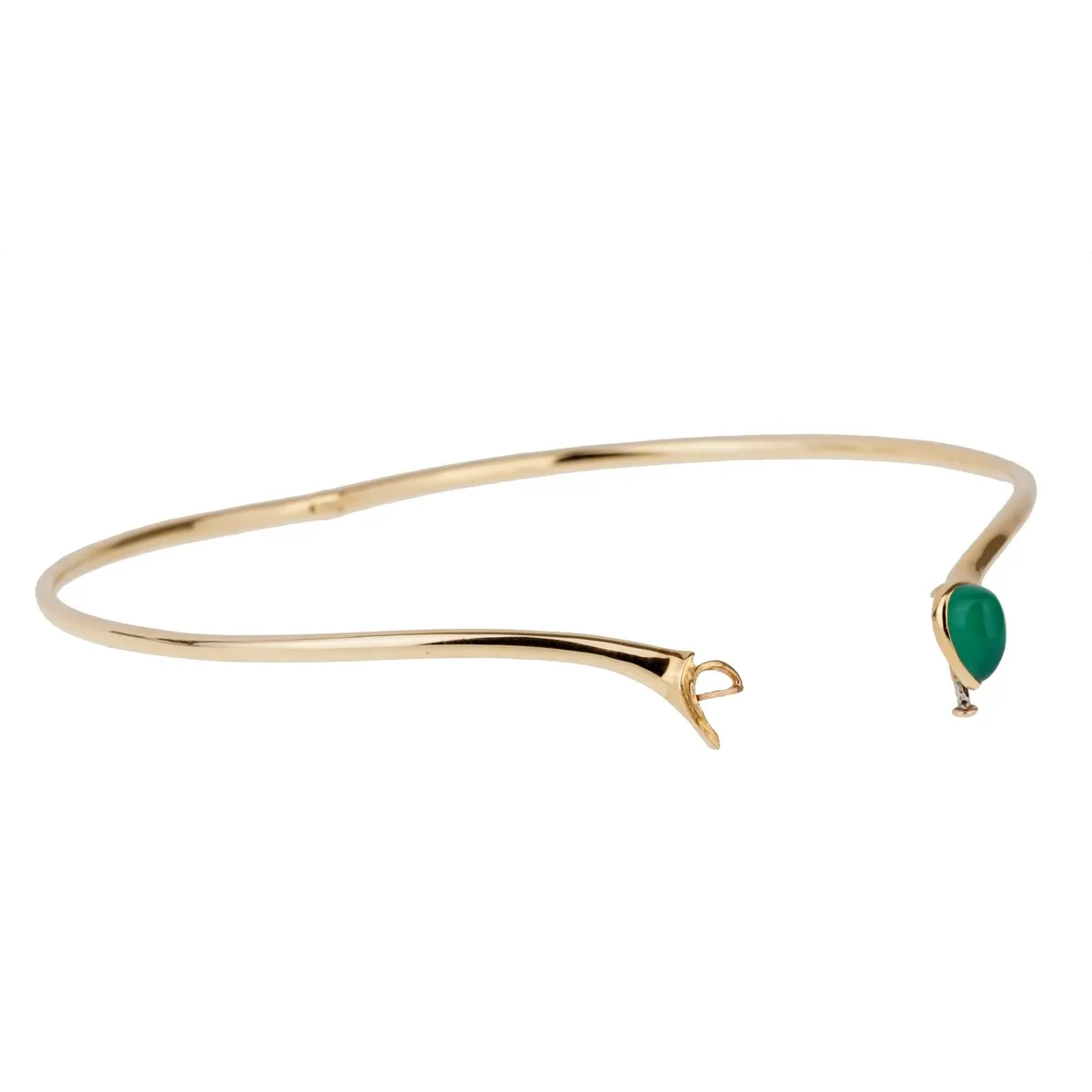 Van Cleef & Arpels Chrysoprase Gold Choker Necklace