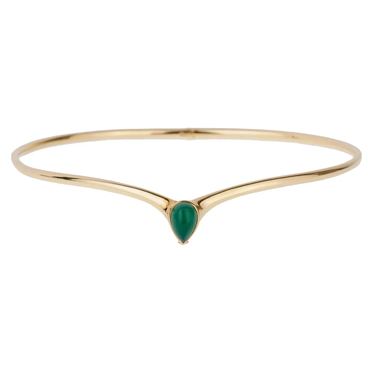 Van Cleef & Arpels Chrysoprase Gold Choker Necklace