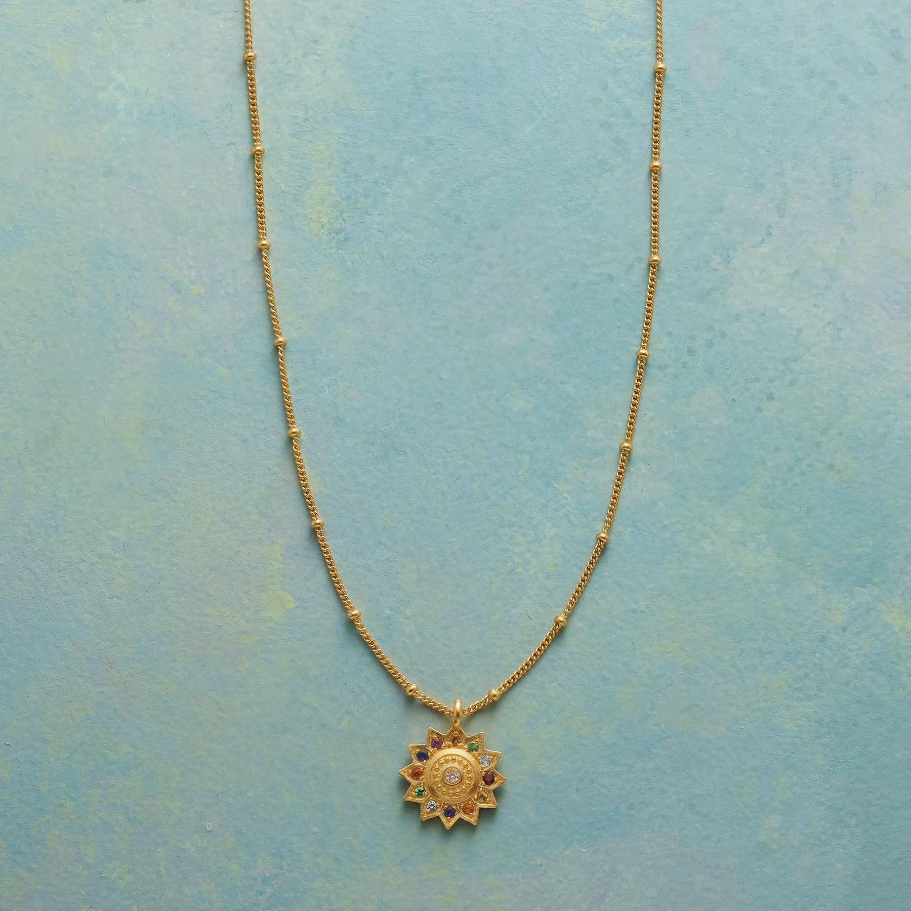 Vibrant Lotus Necklace