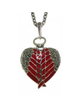 Wing Heart Locket Necklet