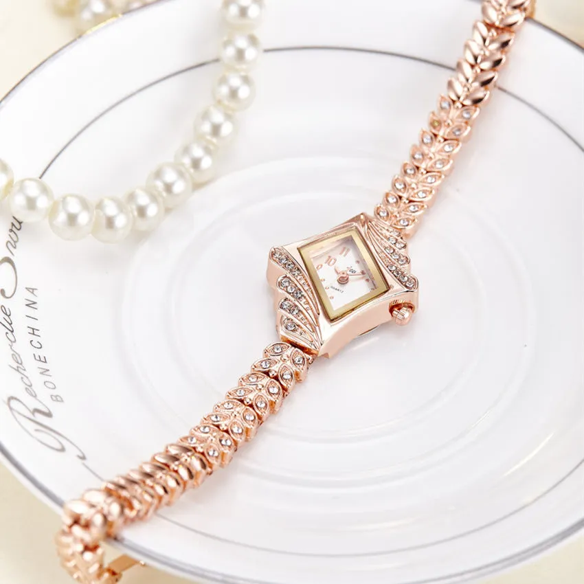 Women's Watch Steel Strap Rhinestone Student Quartz Ins Style Electronic Ladies Fashion Watch