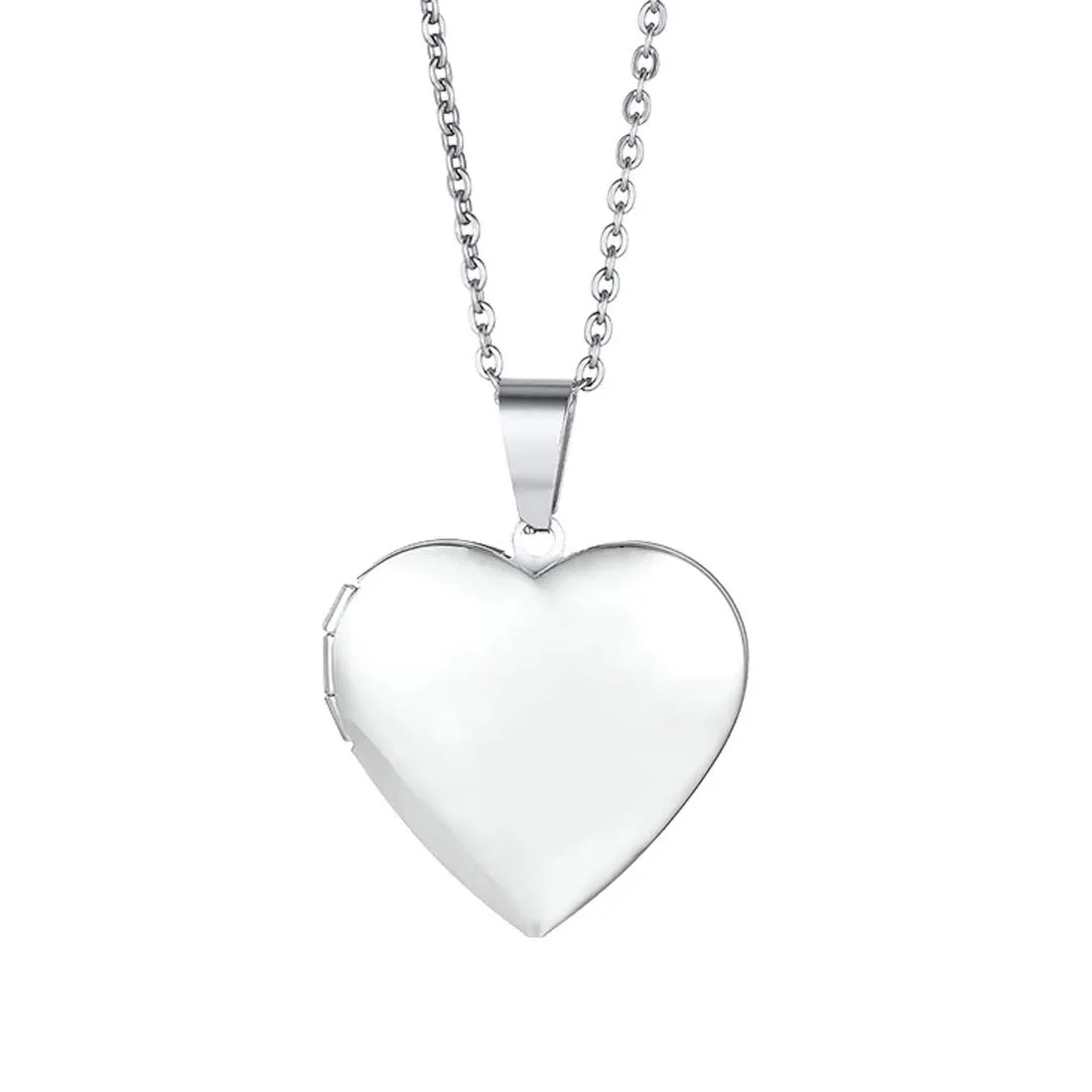 Yellow Chimes Pendant for Women Silver Plated Openable Heart Photo Frame Locket Gift Jewelry Pendant Necklace for Men and Women.