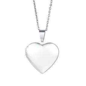 Yellow Chimes Pendant for Women Silver Plated Openable Heart Photo Frame Locket Gift Jewelry Pendant Necklace for Men and Women.