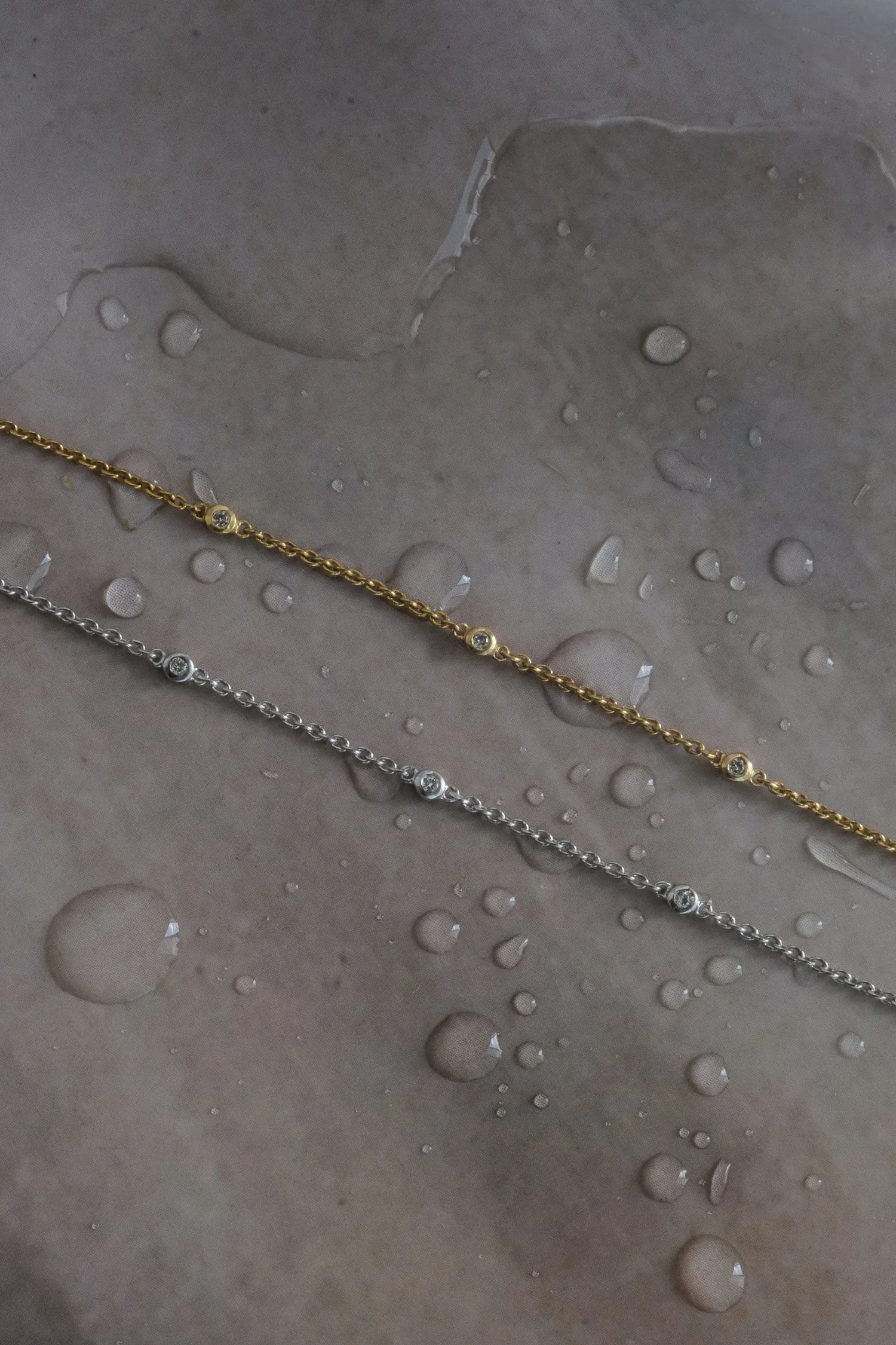 Yuri Solid Gold Trio Diamond Bracelet PRE-ORDER (Post Christmas Delivery)